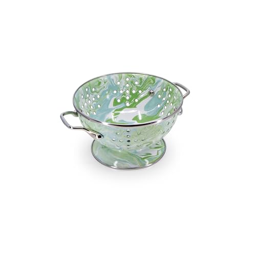 Golden Rabbit Emaillegeschirr – 1 qt Petite Sieb (Modern Monet) von Golden Rabbit