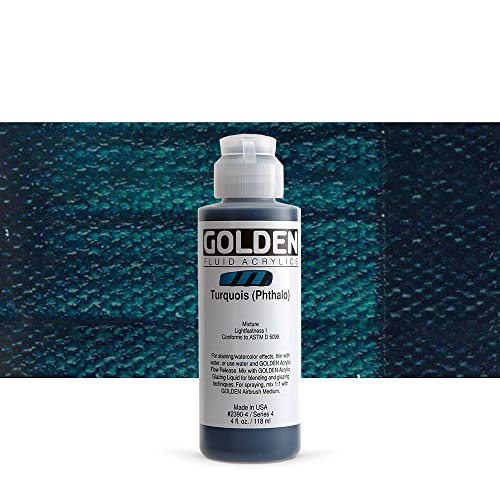 Golden : Fluid Acrylic Paint : 119ml (4oz) : Turquoise (Phthalo) von GOLDEN