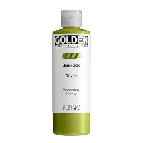 Golden : Fluid Acrylic Paint : 236ml (8oz) : Green Gold von Golden Artist Colors