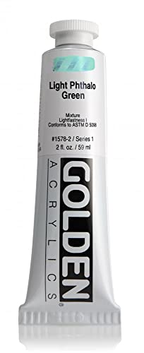 Golden : Heavy Body Acrylic Paint : 60ml : Light Phthalo Green I von GOLDEN