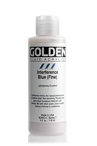 Golden FLUID Interferenzfarben, 119 ml, 2465 Interferenz Blau von GOLDEN