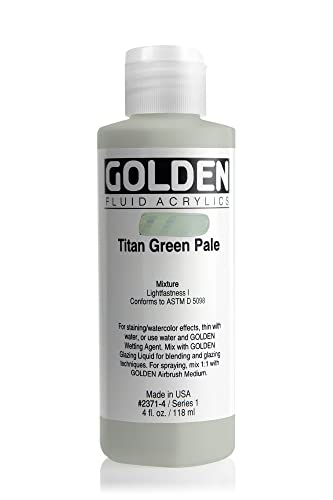 Golden Fluid Acrylic, 4 ounce bottle, Titan Green Pale (2371-4) von GOLDEN