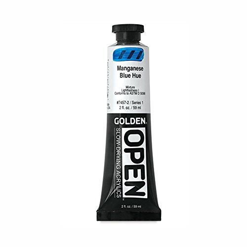 GOLDEN Open - Acrylfarbe - 59 ml - Manganblau Farbton von GOLDEN