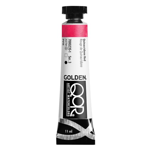 QoR Modern Watercolors - Aquarellfarbe - 11 ml - Quinacridone Rot von GOLDEN