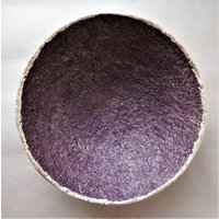 Handgemachte Lila Schale Aus Pappmache Dekorativ Teller Mit Gold Glitzerrand von GoldenBowlStudio