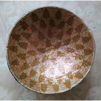 Handgemachte Pappmache Konfektteller Weihnachtsbaum Obstschale von GoldenBowlStudio