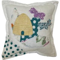 Neu Handmade Bee Skep & Bees Sm. Kissenbezug Vintage Quilt Chenille Tagesdecke von GoldenGatheringsShop