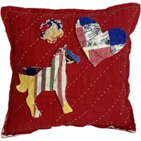 Neue Handgefertigte Pferd Pony Kissen Vintage Quilt Alte Chenille Tagesdecke Super Süß von GoldenGatheringsShop