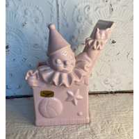 Vintage Haegar Potteries Pink Jack in The Box Figural Planter Usa 8, 5 "Hoch von GoldenGatheringsShop