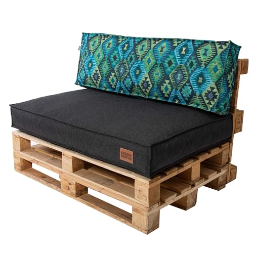 GoldenGroup Gartenset Kissen für Palettenmöbel Aztek - Polsterstoff - Langlebiges und Wasserdichtes Material - Sitzkissen 120cm x 80cm x 15cm, Rückenkissen 120cm x 40cm x 15cm GoldenGroup Gartenset Kissen für Palettenmöbel Aztek - Polsterstoff - Langlebiges und Wasserdichtes Material - Sitzkissen 120cm x 80cm x 15cm, Rückenkissen 120cm x 40cm x 15cm von GoldenGroup