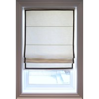 Römerschirm | Fensterrollo Gardinen Weiß Natur Individuell Verdunkelungsfutter Lichtfilterung Farbe Erhältlich Exklusiv von GoldenNeedleDrapery