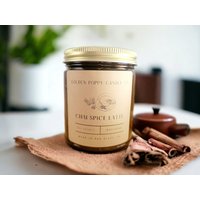 Chai Gewürzkerze, Dessertkerze, Tea Latte Kerze, Honig & Gewürznelkenkerze von GoldenPoppyCandle