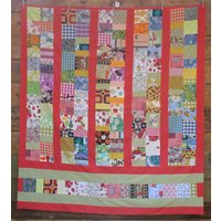 Goldenthrows Nr. 3. Großen Wurf. Vintage-stoffen. Schöne Farben. Wolle-Unterstützung von GoldenThrows