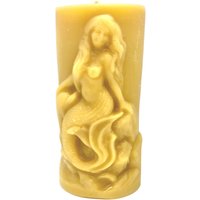 Meerjungfrau Stumpenkerze von Goldenbeecandlestore