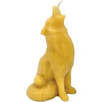 Wolf Bienenwachs Kerze von Goldenbeecandlestore