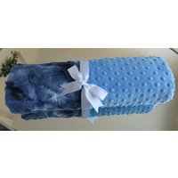 Baby Decke, Blau Tie-Dye Neugeborene Personalisierte Jungen Geschenk, Shower Camo Bettwäsche, Krippe Decke von GoldenblanketsCO