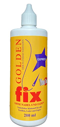 Golden Fix Express Golden Fix Express Goldenfix Stoffkleber 200 ml von Hafeehoo