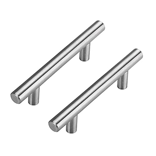 goldenwarm Möbelgriffe Steggriff, Türgriffe Edelstahl Bohrlochabstand 96mm Modernes Küchengriffe Schublade Schrank Griff, 10er von goldenwarm