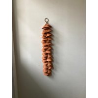 Handgemachte Terrakottafliese Wandbehang Japandi Wabi Sabi Decor von GoldfinchArtCo