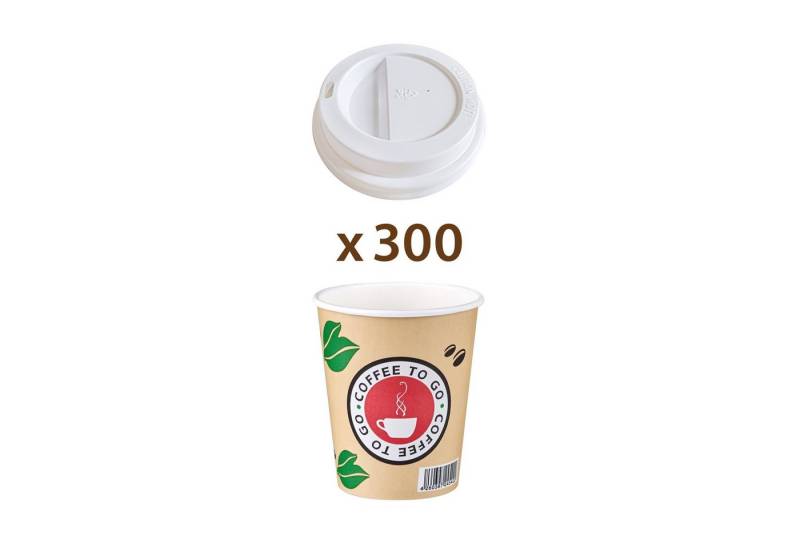 Goldhofer Coffee-to-go-Becher Kaffeebecher Set (100-2000 Stück) hitzebeständige Pappbecher, Mit Deckel, Optional mit Deckel von Goldhofer