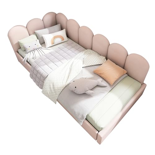 Goldicoo Kinderbett Tagesbett Jugendbett 90x190 für Mädchen & Junge Kinder - Polsterbett mit Lattenrost - Rosa/Samt Goldicoo Kinderbett Tagesbett Jugendbett 90x190 für Mädchen & Junge Kinder - Polsterbett mit Lattenrost - Rosa/Samt von Goldicoo