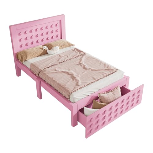 Goldicoo Kinderbett aus Holz 90x190 für Mädchen Junge - Kinder Einzelbett mit Lattenrost - Stauraumbett mit Schubladen Goldicoo Kinderbett aus Holz 90x190 für Mädchen Junge - Kinder Einzelbett mit Lattenrost - Stauraumbett mit Schubladen von Goldicoo