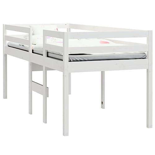 Goldicoo Massivholz Hochbett Kinderbett für Kinder – 2 Höhen wählbar – Halbhochbett Mit Kippschutz & Sicherheitsgeländer – 90x200 cm / 80x200 cm / 90x190 cm / 75x190 cm Goldicoo Massivholz Hochbett Kinderbett für Kinder – 2 Höhen wählbar – Halbhochbett Mit Kippschutz & Sicherheitsgeländer – 90x200 cm / 80x200 cm / 90x190 cm / 75x190 cm von Goldicoo