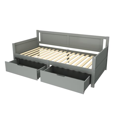 Goldicoo Tagesbett 90x200 mit Schubladen - Schlafsofa Daybett Sofabett - Kinderbett Jugendbett Einzelbett - Holz Goldicoo Tagesbett 90x200 mit Schubladen - Schlafsofa Daybett Sofabett - Kinderbett Jugendbett Einzelbett - Holz von Goldicoo