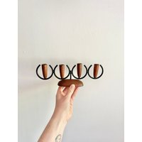 Mid-Century Modern Teak Luthje Kerzenhalter Dänemark von GoldieandLulu
