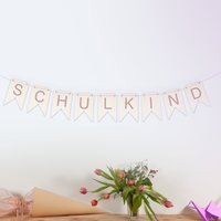 Wimpelkette Schulkind , Girlande Einschulung, Schule, Wimpel von GoldkaeferDE