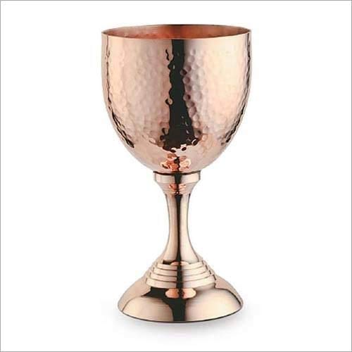 Goldman Weinglas aus reinem Kupfer, 8,9 x 15,2 cm, gehämmert, perfekt für Party, Servieren und perfektes Trinkerlebnis von Goldman