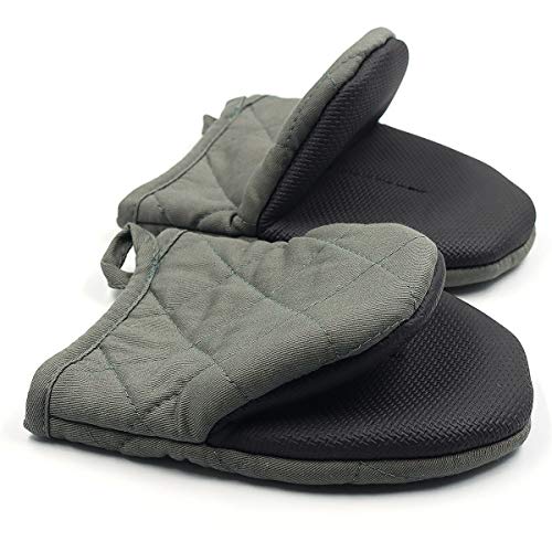 1 Paar Kurze Ofenhandschuhe, hitzebeständige Silikon-Küchen-Mini-Ofenhandschuhe für 500 Grad, rutschfeste Griffflächen und Handschuhe zum Aufhängen, Backen, Grillen, Grillen 1 Paar Kurze Ofenhandschuhe, hitzebeständige Silikon-Küchen-Mini-Ofenhandschuhe für 500 Grad, rutschfeste Griffflächen und Handschuhe zum Aufhängen, Backen, Grillen, Grillen von Goldmeet