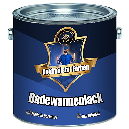 Goldmeister Farben 2 Komponenten Badewannenlack FARBAUSWAHL im SET Beschichtung für Keramik Emaille Acryl Badewanne Porzellan Stahl Fliesen Kunststoff GFK (1 L, Beige) von Goldmeister Farben