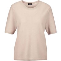 GOLDNER Kurzarmpullover "Kurzgröße Kaschmir-Halbarmpullover mit Rundhals" Aufwendig in Form gestrickt von Goldner