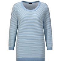 GOLDNER Rundhalspullover "Halbarm Ringelpullover aus Baumwolle" Rundhalsausschnitt GOLDNER Rundhalspullover "Halbarm Ringelpullover aus Baumwolle" Rundhalsausschnitt von Goldner