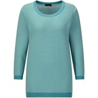 GOLDNER Rundhalspullover "Halbarm Ringelpullover aus Baumwolle" Rundhalsausschnitt GOLDNER Rundhalspullover "Halbarm Ringelpullover aus Baumwolle" Rundhalsausschnitt von Goldner