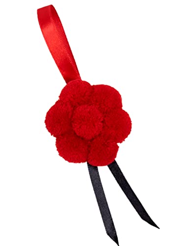 Goldschmidt Bollenhut rot Deko | Schwarzwald zum Hängen | Schwarzwalddeko Souvenir Schwarzwaldhut (5cm) von Goldschmidt