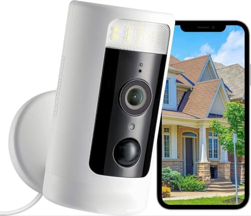 Goldstern tech 2K HD Außenkamera mit Schwenkfunktion, Spotlight, Nachtsicht, Automatischer Verfolgung, Personen- & Fahrzeugerkennung, IP65, 2-Wege Audio, Alexa-kompatibel Goldstern tech 2K HD Außenkamera mit Schwenkfunktion, Spotlight, Nachtsicht, Automatischer Verfolgung, Personen- & Fahrzeugerkennung, IP65, 2-Wege Audio, Alexa-kompatibel von Goldstern tech