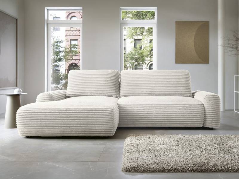 Goldstoff Ecksofa mit Schlaffunktion und Bettkasten, Cord Sofa - Modernes Schlafsofa, L-Form Schlafsofa mit Schlaffunktion und Bettkasten, moderner Cordstoff 2 Teile, pflegeleichtes Cordsofa mit Schlaffunktion in beige Goldstoff Ecksofa mit Schlaffunktion und Bettkasten, Cord Sofa - Modernes Schlafsofa, L-Form Schlafsofa mit Schlaffunktion und Bettkasten, moderner Cordstoff 2 Teile, pflegeleichtes Cordsofa mit Schlaffunktion in beige von Goldstoff