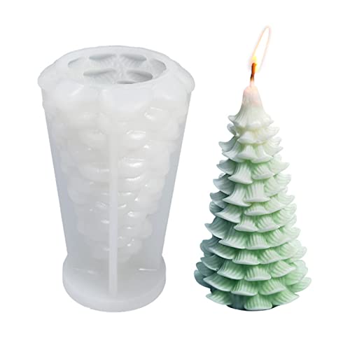 3D Weihnachtsbaum Kerzenform Weihnachten DIY Silikon Kerzen Gießform Seifenform Weihnachtsbaum Weihnachtsbaum Silikonform DIY Kerzenherstellung Form für DIY Seife Schokolade Kerzenherstellung (C) von Goldyida