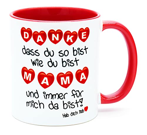 Danke Mama dass du immer für mich da bist Tasse Geschenk für die beste der Welt Geburtstag Geschenk idee Mutter Valentinstag Muttertagsgeschenk Geburtstagsgeschenk Hab dich lieb Weihnachten hdl von Golebros