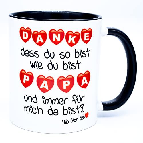 Danke Papa dass du immer für mich da bist Tasse Geschenk für die beste der Welt Geburtstag Geschenk idee Vater Valentinstag Vatertagsgeschenk Geburtstagsgeschenk Hab dich lieb Weihnachten hdl von Golebros