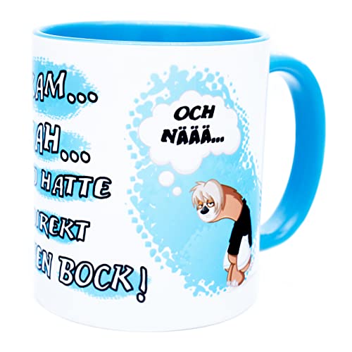 Ich kam sah und hatte direkt keinen Bock Tasse Becher lustig witzig Kaffeetasse Spruchtasse Bürotasse Büro Chef Geschenke Arbeit Männer Faultier Geschenkideen Kollege Morgenmuffel Handwerker Pfleger von Golebros