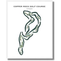 Copper Rock Golf Club, Utah Golf Platz Karte, Wohnkultur, Geschenk Golfer Für Ihn, Scorecard Layout, Freund, Kunstdruck Ungerahmt von GolfCoursePrints