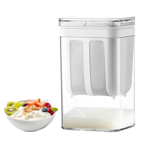 Golgner Griechisches Joghurtsieb, Joghurt Molke Separator, Joghurtfilter Joghurtmacher, 1100ml Yogurt Strainer mit 80 Mesh Edelstahl Netzsiebe, wiederverwendbar für Joghurt Soja-Milch Saft Tee Golgner Griechisches Joghurtsieb, Joghurt Molke Separator, Joghurtfilter Joghurtmacher, 1100ml Yogurt Strainer mit 80 Mesh Edelstahl Netzsiebe, wiederverwendbar für Joghurt Soja-Milch Saft Tee von Golgner