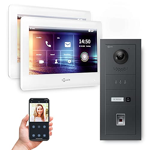 Goliath Hybrid | 2-Draht | Full-HD Video Türsprechanlage | App | 1-Fam | 2 x Full-Touchscreen 7" | Aluminium Unterputz Türstation | + Fingerprint | 180° Ultra-Weitwinkel | AV-BUS-639 Goliath Hybrid | 2-Draht | Full-HD Video Türsprechanlage | App | 1-Fam | 2 x Full-Touchscreen 7" | Aluminium Unterputz Türstation | + Fingerprint | 180° Ultra-Weitwinkel | AV-BUS-639 von Goliath