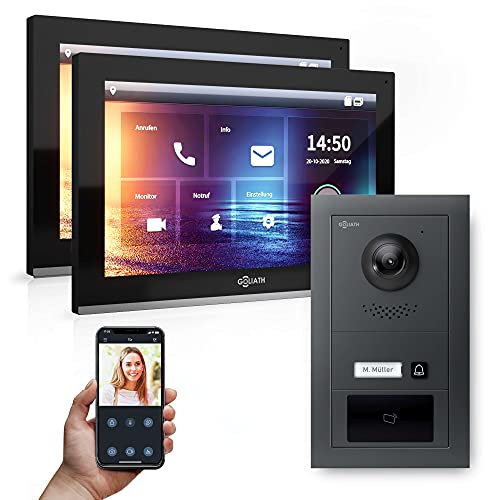 Goliath Hybrid | IP | Full-HD Video Türsprechanlage | App | 1-Fam | 2 x Full-Touchscreen 10" | Aluminium Unterputz Türstation | + RFID | 180° Ultra-Weitwinkel | AV-IPS-628 Goliath Hybrid | IP | Full-HD Video Türsprechanlage | App | 1-Fam | 2 x Full-Touchscreen 10" | Aluminium Unterputz Türstation | + RFID | 180° Ultra-Weitwinkel | AV-IPS-628 von Goliath