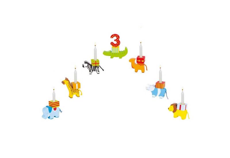 Gollnest & Kiesel Kerzenständer Tierparade Geburtstagszug, 17-teilig von Gollnest & Kiesel