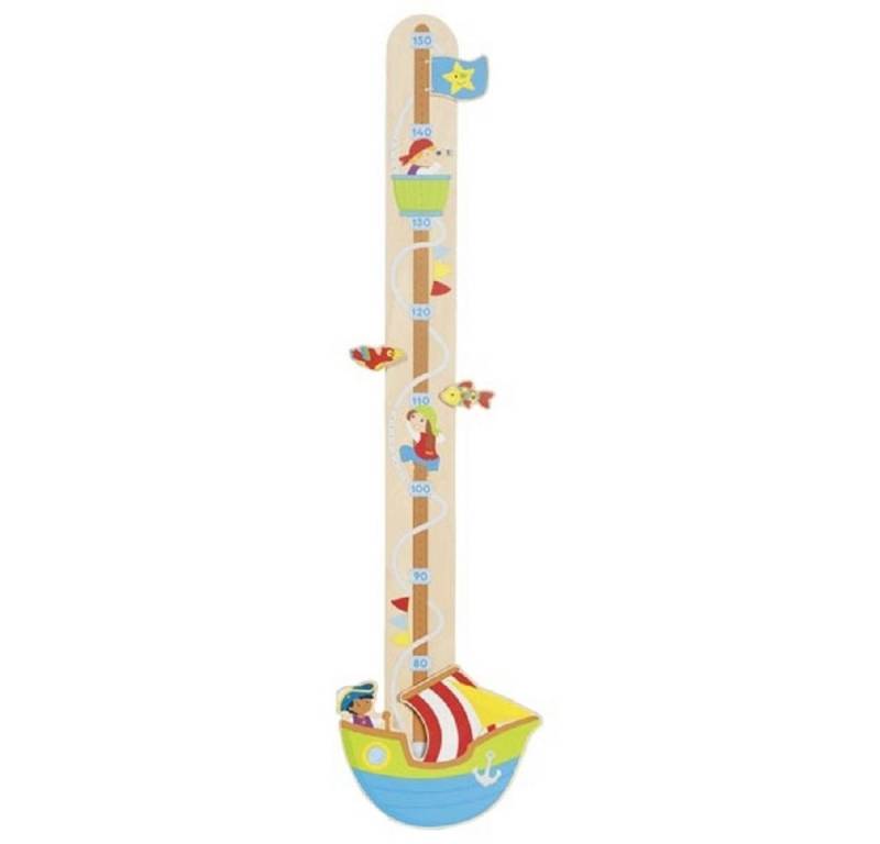 Gollnest & Kiesel Messlatte Messlatte Piraten Ahoi aus Holz Kinderzimmer 60660, Zum aufhängen an die Wand von Gollnest & Kiesel