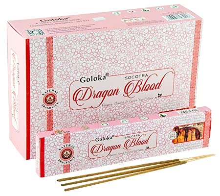 GOLOKA Drachenblut-Stäbchen, 15 g, 12 Packungen pro Box von Goloka